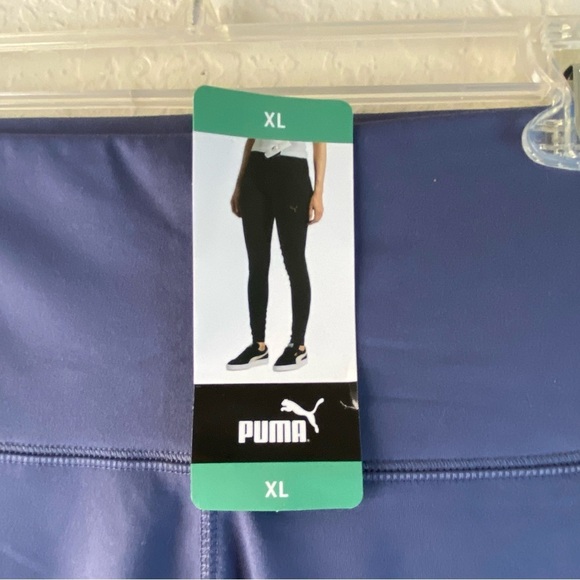 NWT Puma Prussion Blue Compression Leggings with Ribbed Panels SZ XL - Picture 9 of 9